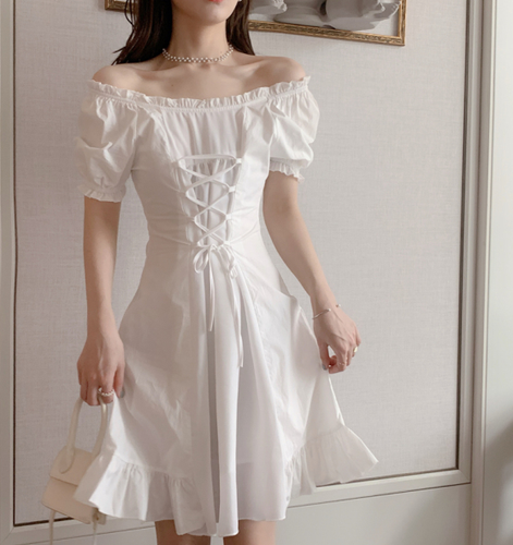 vintage white summer dress